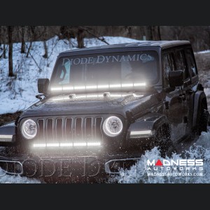 Jeep Wrangler JL LED Light Bar w/ Bracket - 50" - White Flood